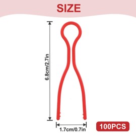 100 Pcs Bobbin Holder Clips for Bobbin Thread, Bobbins Thread Holder Sewing Supplies for Spools in Vibrant Colors, Bobbins Organizer for Seamstresses, Quilters and Craft Enthusiasts