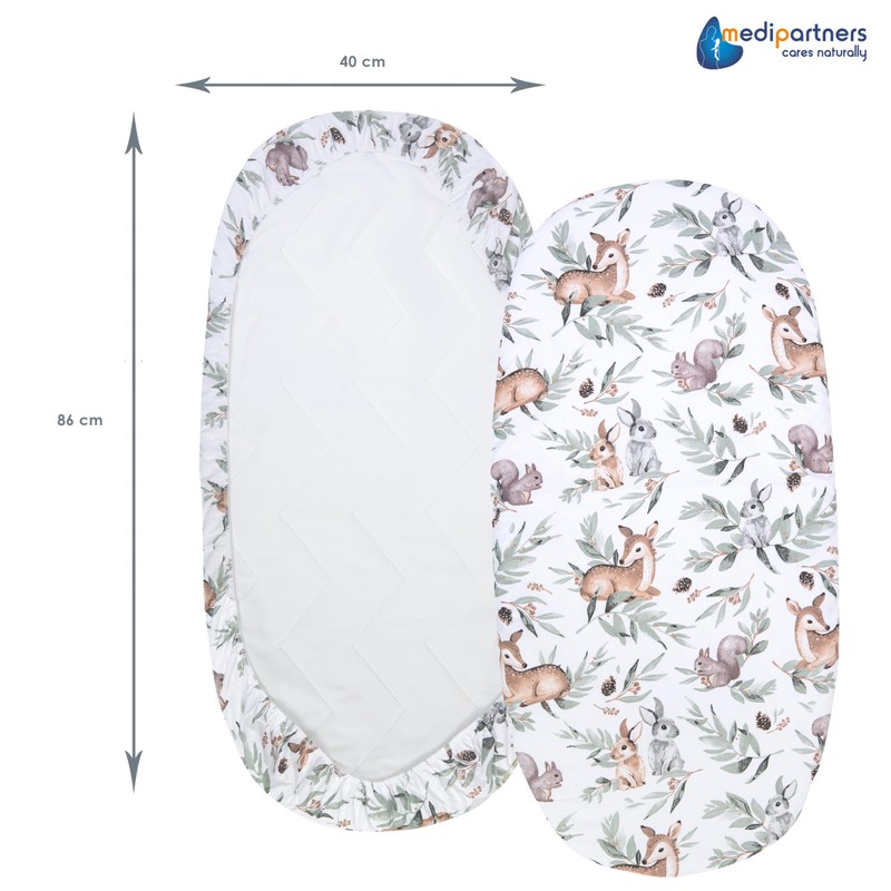 Medi Partners Set of 3 Fitted Sheets Pram 86 x