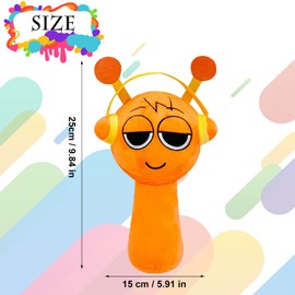IUKUNNE Sprunki Plush Toys, Sprunki Plushies Cuddly Toy, Sprunki Plushies Toy, Sprunki Plush Toy, Sprunki Game Plush Toys, Sprunki Plush Figures, Sprunki Plushies Merch (Orange)