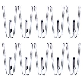 Metal Curtain Hooks Pinch Pleat Header Tape Pins Heavy Duty Deep Prong Hooks(20 Pack)…