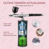 Aerógrafo Hotu AD-1 Negro con Compresor de Aire
