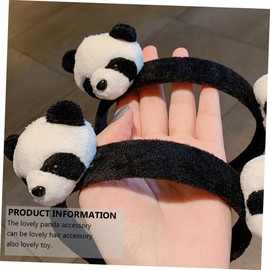 TOVINANNA 4Pcs Cute Panda Hair Accessories Adorable Hair Band Hair Clips Hair Rope for Daily Use Parties Materials for Adults