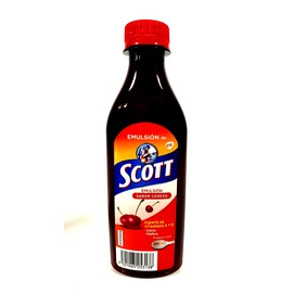 GSK Emulsion SCOTT Cereza / SCOTT Emulsion Cherry Flavor Vitamins A&D 200ml /6.76 oz