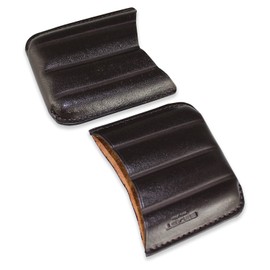 Egoist Cigar Case in Premium Leather for 4 Cigars, Cigar Accessories, Outdoor Smokers - Mezzanine (Brown)