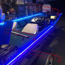SHENKENUO RV Marine Boat 18 Feet Flexible Blue LED Strip Tape Lights 18 AWG 5M Backing