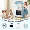 Kids Grocery Store Pretend Play, Puppet Theater&Grocery Store Playset Toy
