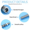540 Pieces M3 M4 M5 Cylinder Screws with Nuts Washers