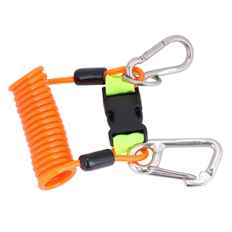 Keep Diving Anti lost Spring Coil Lanyard Safety Emergency Tool