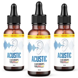 Acustic Ear Drops Gentle and Natural P Care Oil for Daily Use 3 x 30 ml