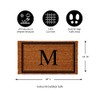 Evergreen Flag Monogram Letter M Entrance Doormat | 28 x