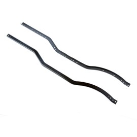 LCX Racing 1/10th RC Crawler Car Stainless Steel Chassis Frame Rail Chassis Rail Set for Axial SCX10 II, Upgrades Parts Accessories