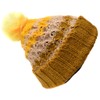 Gheri Woolen Knitted Fleece Lined Pom Pom Bobble Hat K