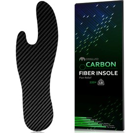Carbon Fiber Insole (1 PC),Morton's Extension Orthotic,Turf Toe Relief Insole, Foot Fractures, Hallux Rigidus and Limitus, Shoe Inserts for Women Men - Alternative to Post Op Shoe 225mm