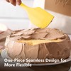 Yellow Rubber Spatula for Kitchen Use, 10.8In Silicone Spatulas for