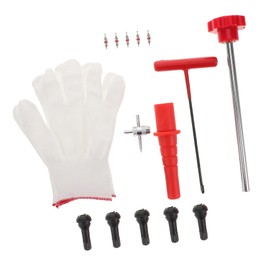 ULTECHNOVO 1 Set Tire Valve Tool Kit Portable Valve Core Remover Installer for Quick Tire Repair Durable Efficient Maintenance for Cars Motorcycles Bicycles