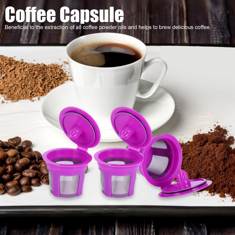 Coffee Capsule Brush Spoon Set Reusable Coffee Making Filter Cup
