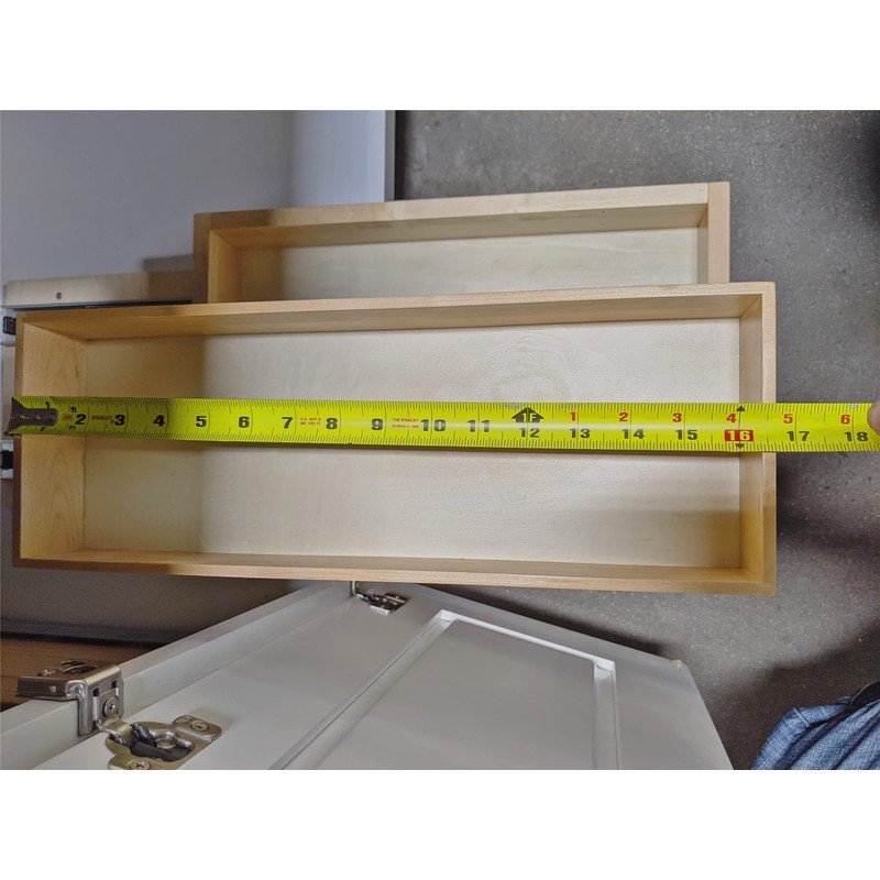 2 Tier Pull Out Organizer Shelf Sliding Drawer Storage for