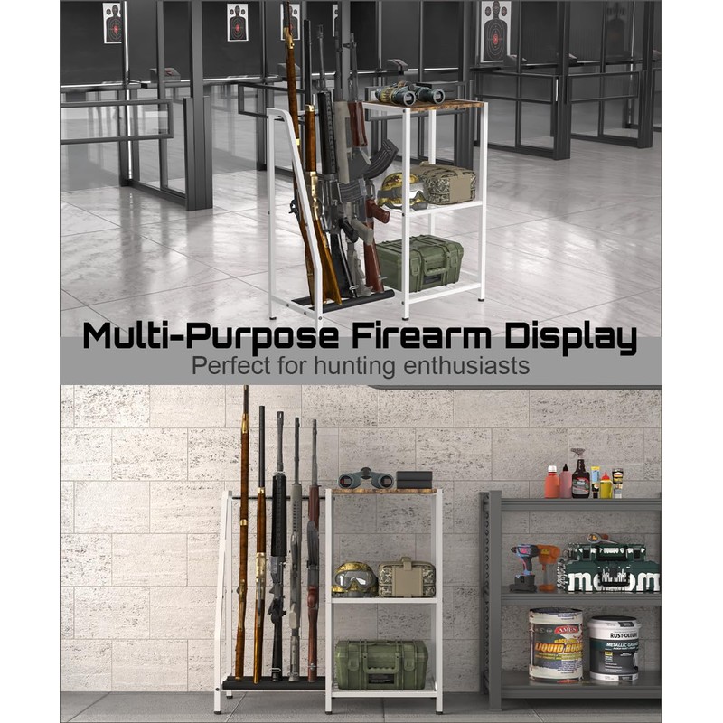 Mondazie Single-Side Gun Rack Stand, Vertical Rifle Display Holder with