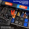 ALIKZO 70 PCS Tool Box Organizer Tray & Desk Drawer