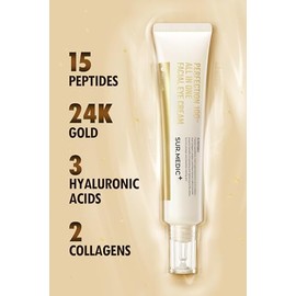 SUR.MEDIC+- Crema todo en uno 24K Gold Perfection para rostro y ojos con ácido hialurónico, pantenol y oro 24 1,18