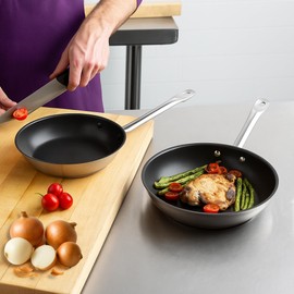 Induction Ready Stainless Steel Non-Stick Fry Pan Set, 8" Аnd 9 1/2" Stainless Steel Frying Pans, Sartenes De Acero Inoxidable, Nonstick Skillet, Cooking Pans, Induction Cookware (2-Piece)