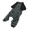 Striped Dog Pajamas Soft Stretchy Fashionable 4 Legged Puppy Pajamas