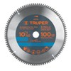 Truper ST-10100A, Disco sierra p/aluminio 10", 100 dientes, centro 5/8"