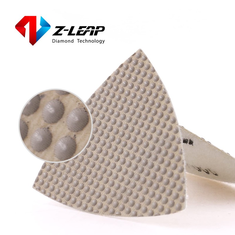 Z-LEAP Triangle Diamond Sandpaper Sheet Discs Sanding Pads for for