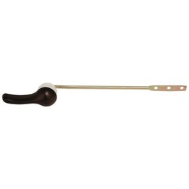 Plumb USA Oil Rubbed Bronze Toilet Tank Flush Lever Handle, Universal Front Mount with Metal Nut Lock, Fits Most Toilets
