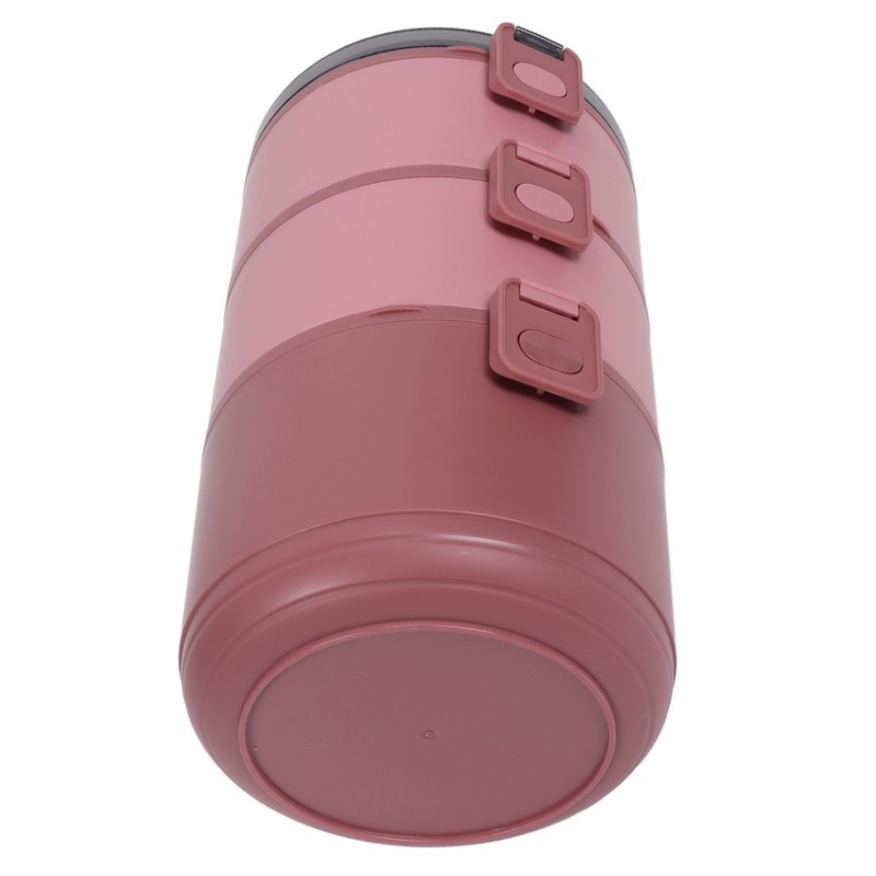 Thermal Lunch Box 2200ml Three Layer Detachable Compartment Design Portable
