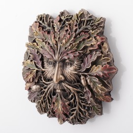 Veronese Design Greenman Wall Plaques (Polystone, Autumn Small)