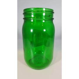 Rolling Rock vtg green 16oz Rolling Rock Extra Pale Mason Jar Drinking Beer Glass Tumbler