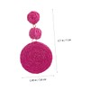 SAFIGLE Pairs Beach Earrings for Women Raffia and Rattan Summer