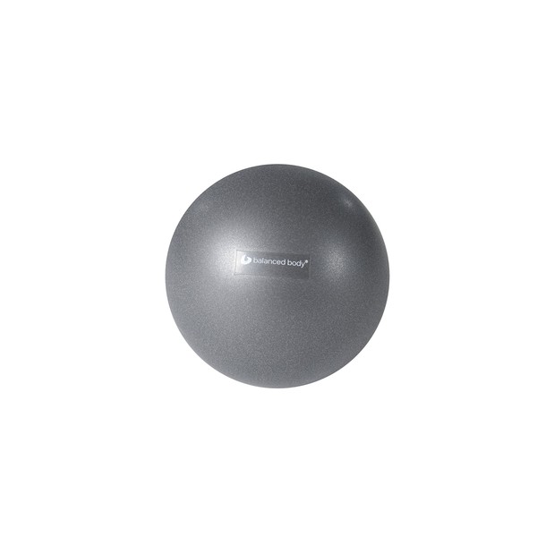 Balanced Body Inflatable Ball, Exercise Ball for Stability, Core Strengthening, and Fitness, Pilates Equipment for Home Gym or Studio Use, 8 Inches to 10 Inches, Storm Gray