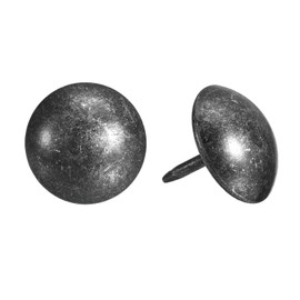 uxcell Upholstery Tacks Nail Pins Furniture, 100Pcs 13x13mm Thumb Tack Pins Assortment Kit Carbon Steel for Home Sofa DIY Decorative Nail Heads Nails, Retro Black