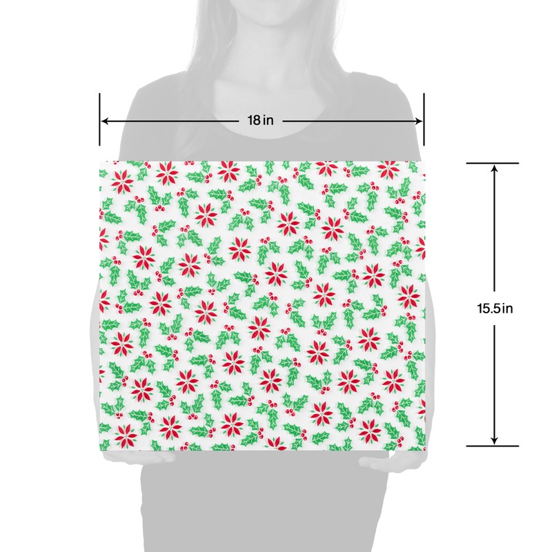 American Greetings Christmas Cellophane Cookie Tray Bags with Twist-Ties, Holiday