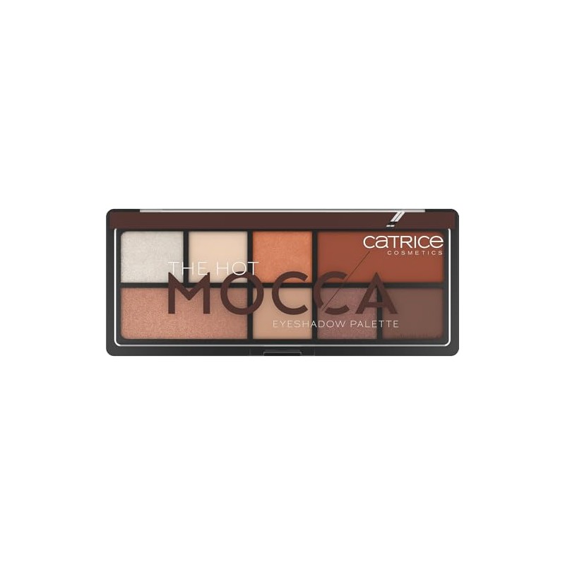 Catrice The Hot Mocca Eyeshadow Palette, Brown, 8 Brown Tones,