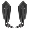 KEEPDSGN 2x Black Motorcycle Rear View Mirror For Yamaha V