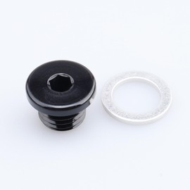 AC PERFORMANCE M12x1.5 Low Profile Hex Port Plug Aluminum Black