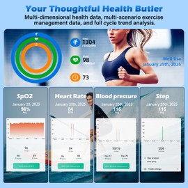 GYSOA Smart Ring Health Fitness Tracker Women Men