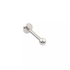 Unbranded 14k Solid White Gold Labret Stud Piercing