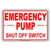 Emergency Pump Shut Off Switch Leak Safety Precaution Alert Attention