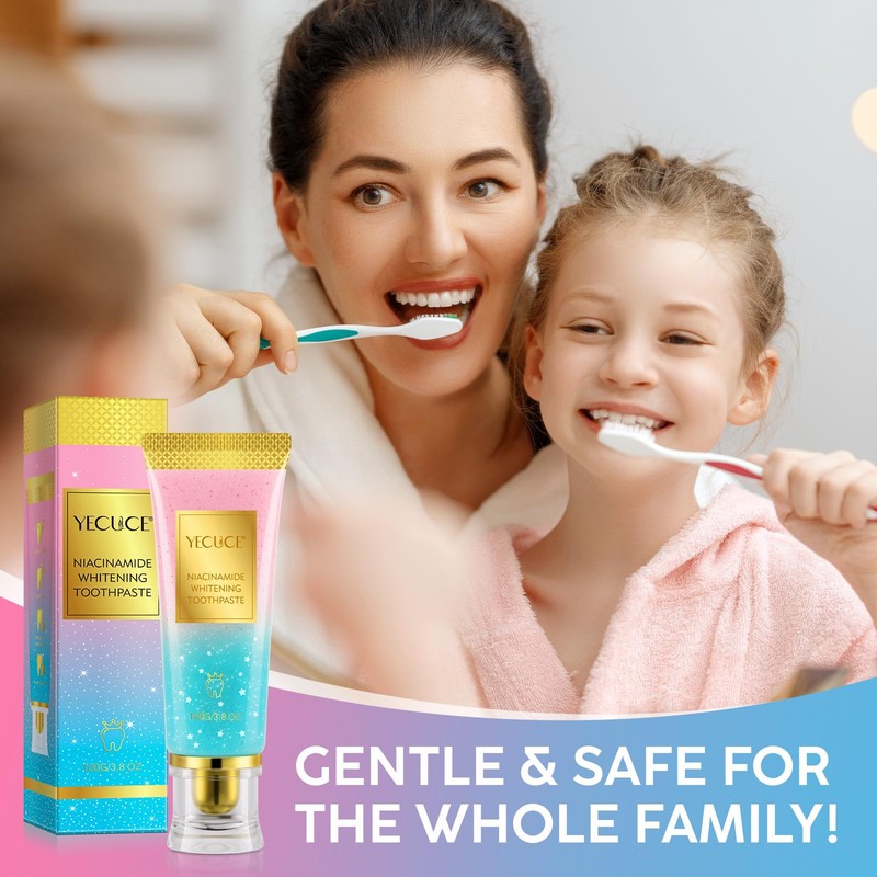 Niacinamide Whitening Toothpaste, Complete Care Toothpaste，Remove Tartar,Remove Tooth Stains,Protects Tooth
