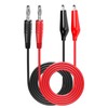 Cleqee 4mm Banana Plug to Alligator Clips Test Leads Kit