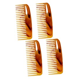 Beavorty 2sets Men's Hair Comb Wide Tooth Brush Styling Tool Pp Material 2pcs*2