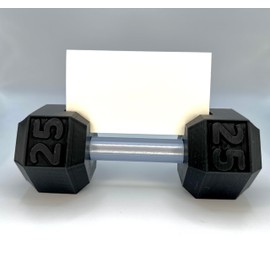 Dumbbell Business Card Holder – Unique Fitness-Inspired Desk Accessory, Perfect for Gym Owners, Trainers, and Fitness Enthusiasts
