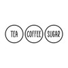 Tea Coffee Sugar Circle Modern Design Kitchen Jar Canister Labels