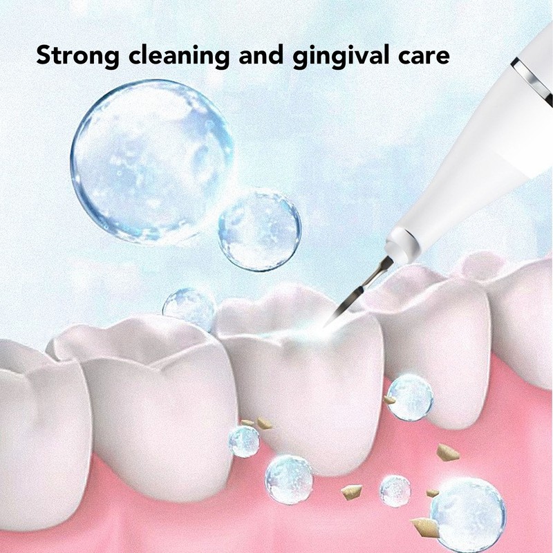 Electric Dental Calculus Remover 3 Modes LED IPX6 Waterproof Tartar