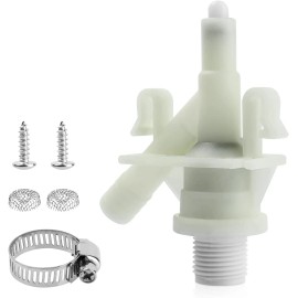Fortune Heir RV Toilet Valve Replacement 385311641 Water Valve Kit for 300, 310, & 320
