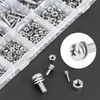 HELIFOUNER 510 Pieces Phillips Pan Head Machine Screws Nuts Washers